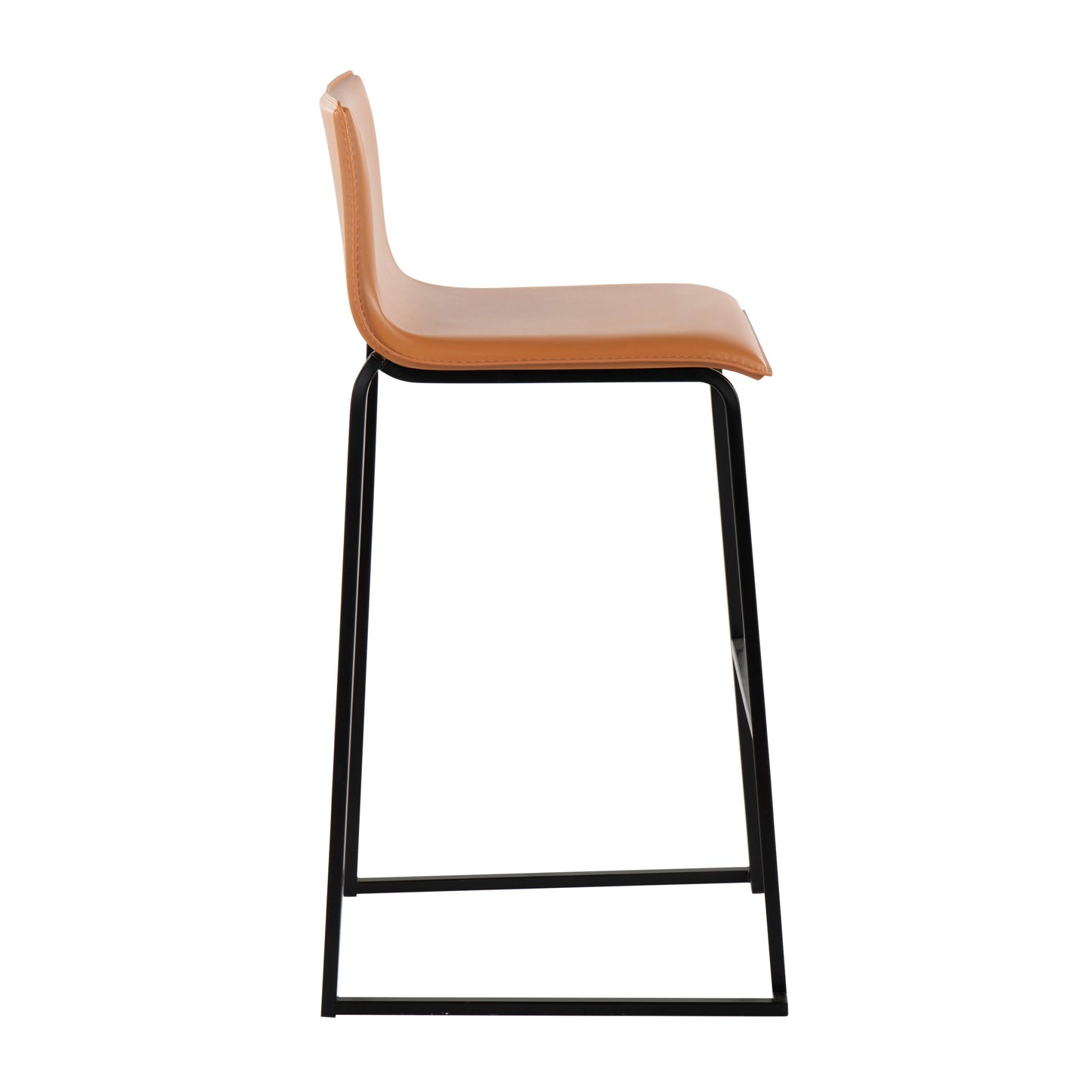 Mara - Contemporary Barstool (Set of 2) - Black / Camel