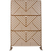 Freestanding Decorative Privacy Screen For Deck Balcony Patio, Metal Privacy Screen - Brown