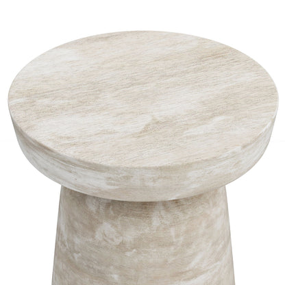 Robbie - Accent Table - Distressed White Wash