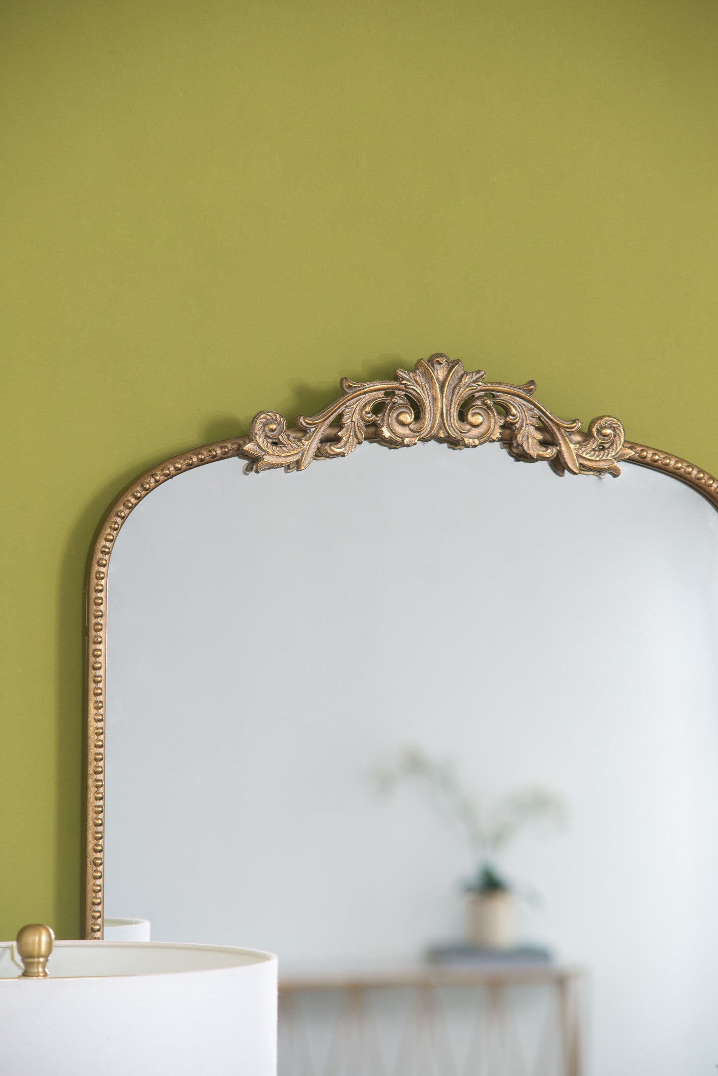 Arch Mirror, Baroque Inspired Wall Decor For Bathroom, Bedroom, Living Room - Gold