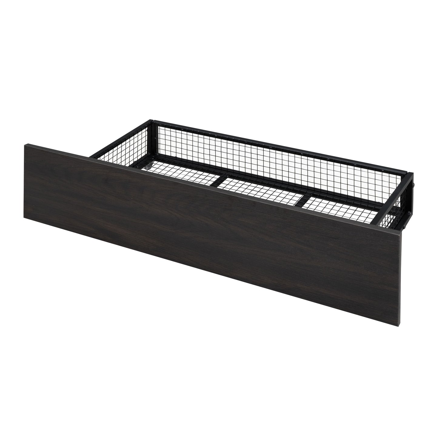 Full Long Over Queen Bunk Bed With 2 Drawers - Black
