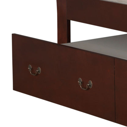 Twin Bed With Storage Classic - Cherry