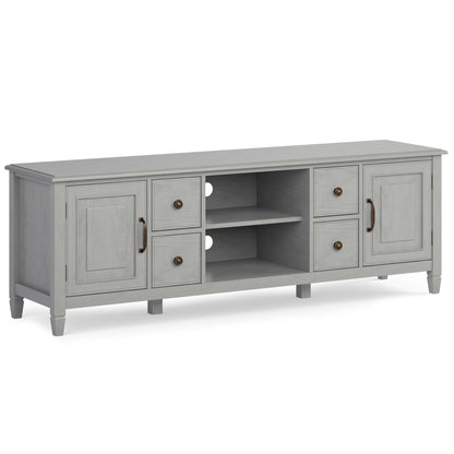 Connaught - Wide TV Stand - Fog Gray