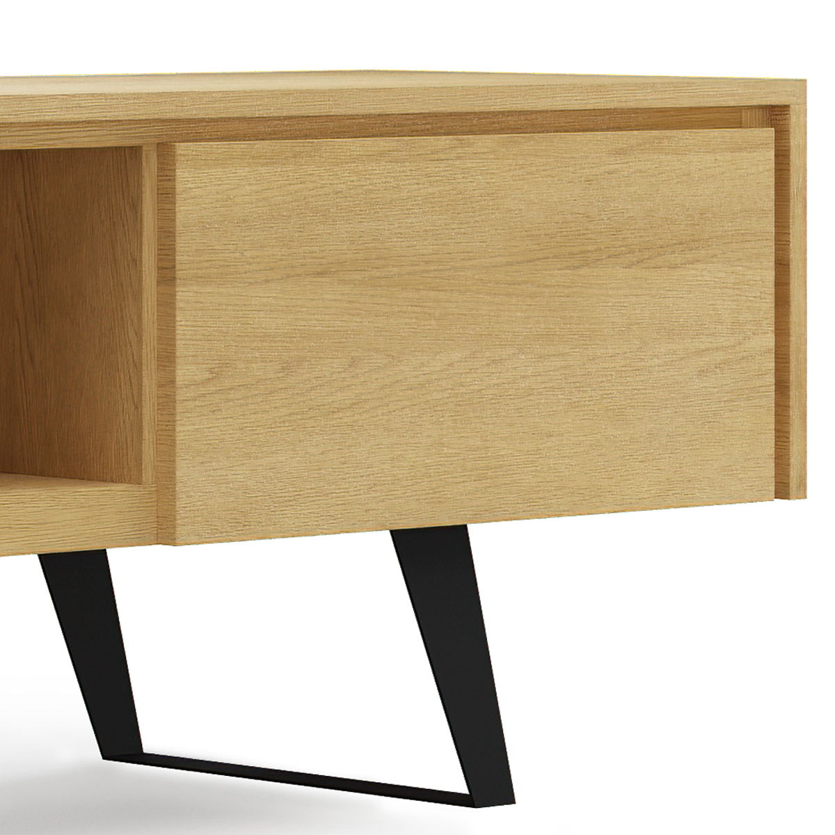 Lowry - Handcrafted TV Media Stand - Oak
