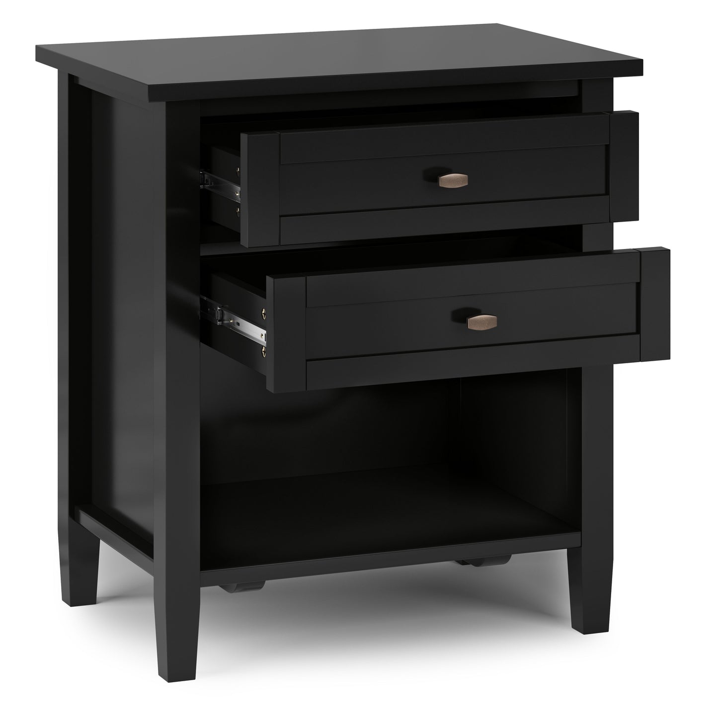 Warm Shaker - Bedside Table - Black