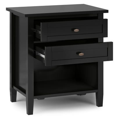Warm Shaker - Bedside Table - Black