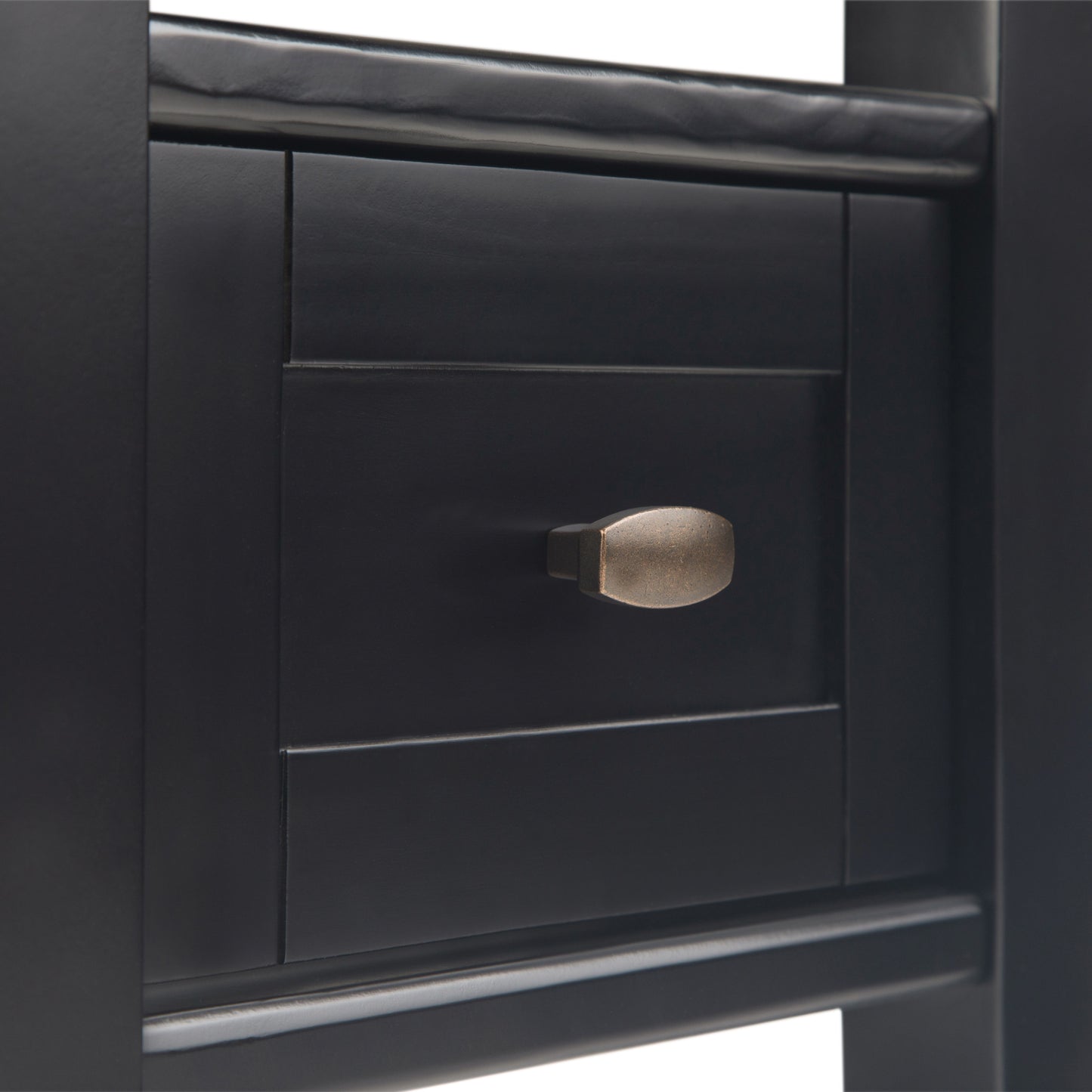 Warm Shaker - Narrow Side Table - Black