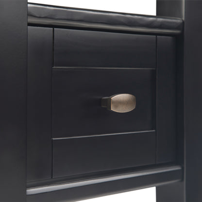 Warm Shaker - Narrow Side Table - Black