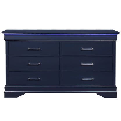 Charlston - Dresser With LED - Blue