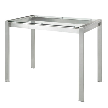 Fuji - Contemporary Counter Table - Clear