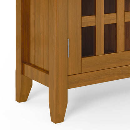 Bedford - Low Storage Media Cabinet - Light Golden Brown