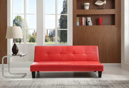 Versatile Contemporary Sofa Bed - Red