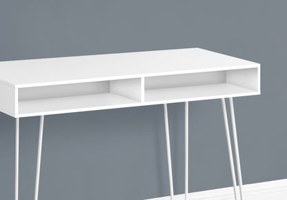 Modern Computer Desk, Laptop, Left, Right Set-Up, Storage Drawers, Work, Contemporary - White