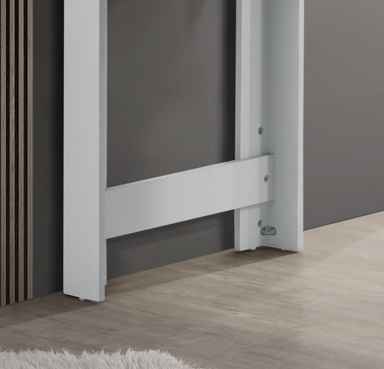 Alonzo - Small Space Counter Height Dining Table With Cabinet And Drawer Storage - Oak And White
