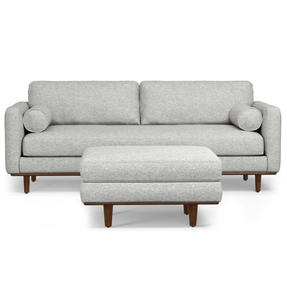 Morrison - Sofa And Ottoman Set - Mist Gray