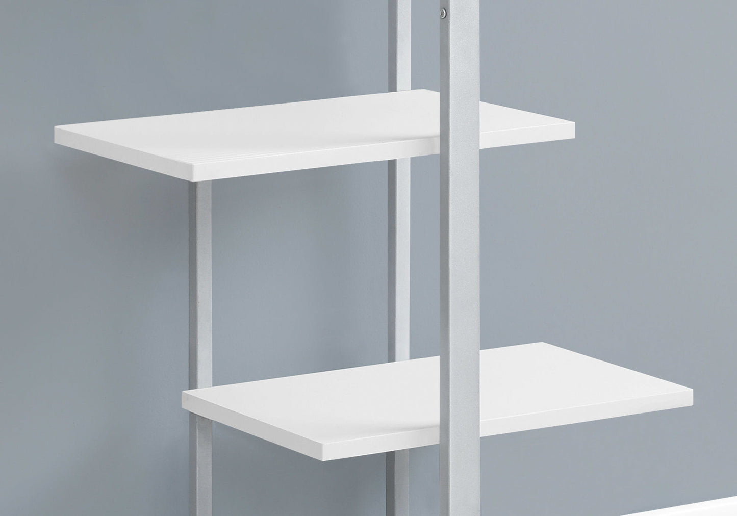 Bookshelf, Bookcase, Etagere, 5 Tie For Office, Contemporary & Modern - White
