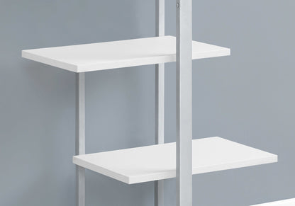 Bookshelf, Bookcase, Etagere, 5 Tie For Office, Contemporary & Modern - White