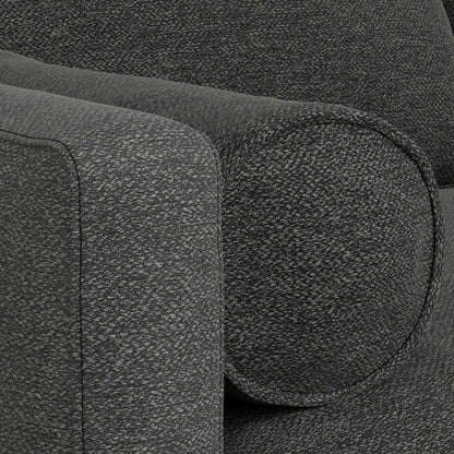 Morrison - Upholstered Sofa And Ottoman Set - Charcoal Gray
