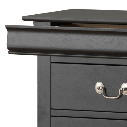 Elegant Traditional Lingerie Chest - Black