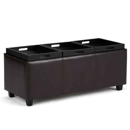 Avalon - Storage Ottoman - Tanners Brown