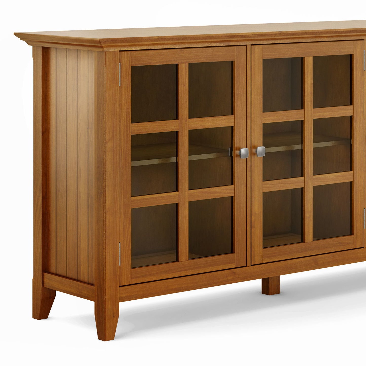 Acadian - Wide Storage Cabinet - Light Golden Brown