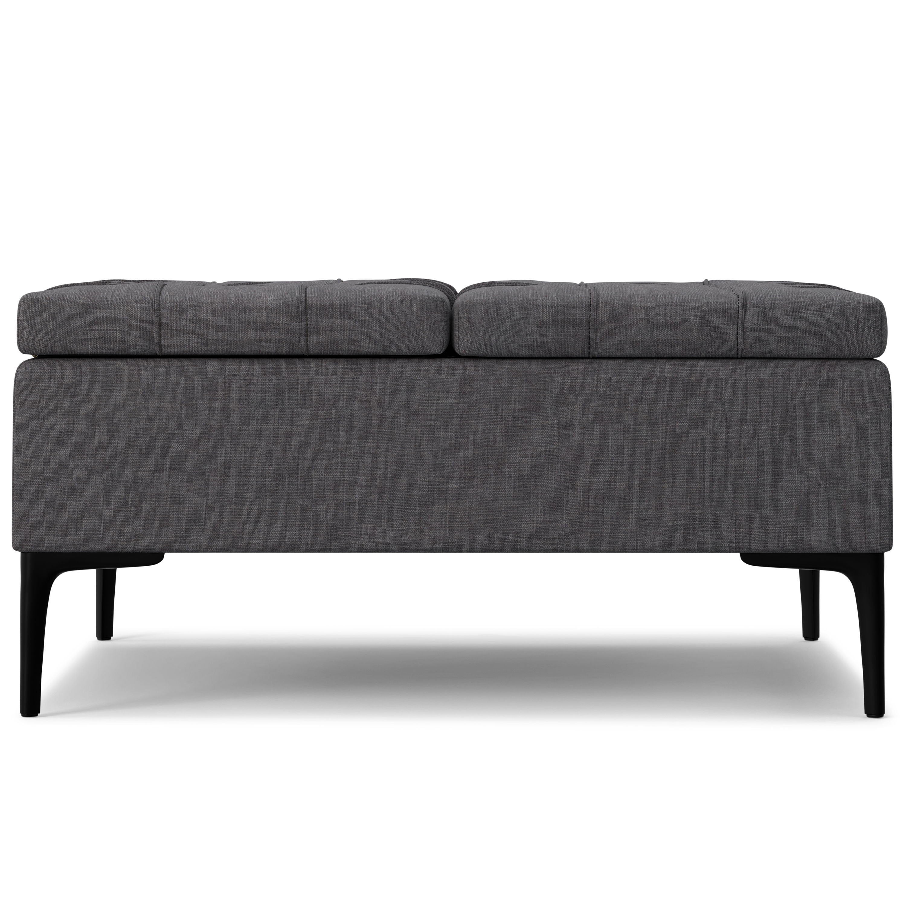 Laura - Lift Top Storage Ottoman - Gray