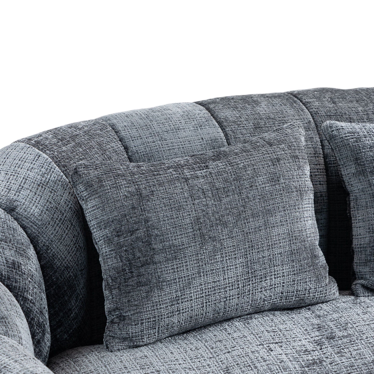 Contemporary Bean Bag Sofa Lazy Sofa Durable Comfort Lounger For Indoor & Outdoor Use - Gray