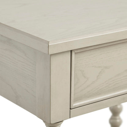 Nightstand Table With Drawer And Shelf - Natural