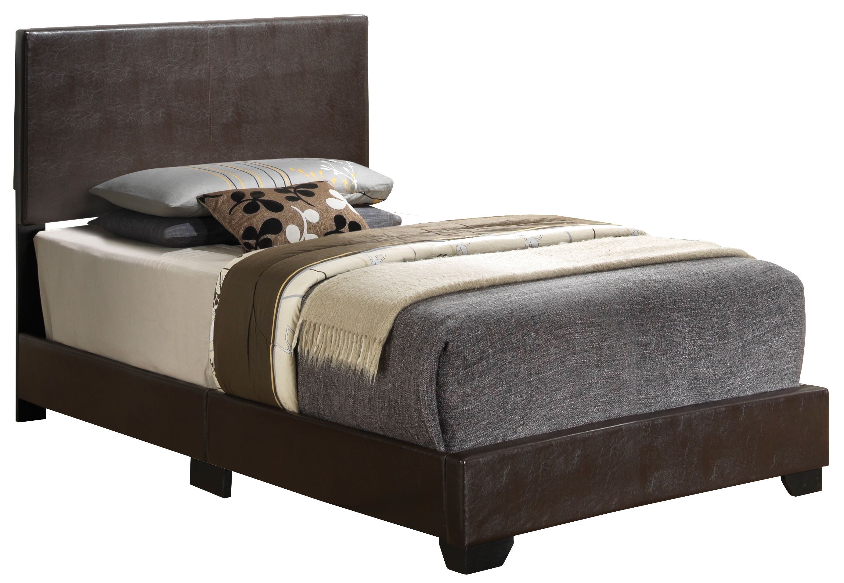 Aaron - Twin Bed - Cappuccino