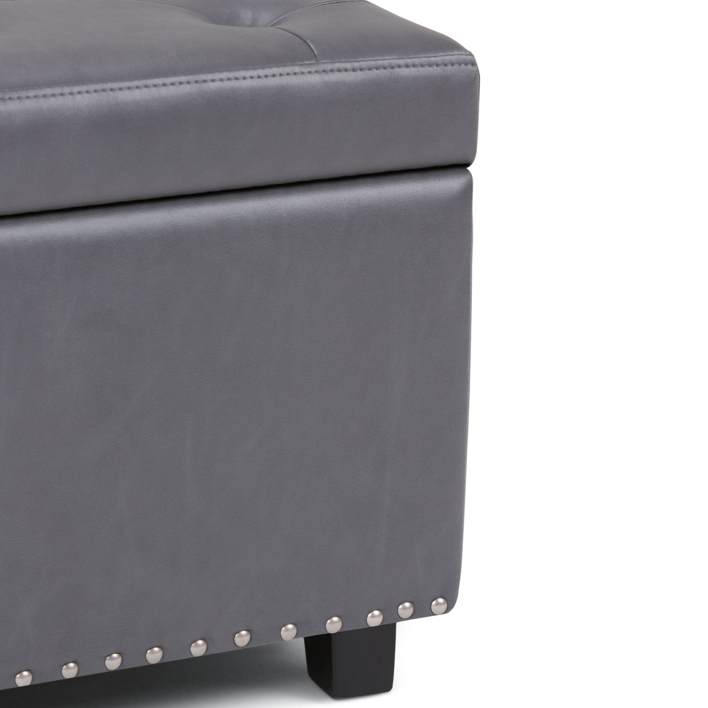 Hamilton - Storage Ottoman - Stone Gray