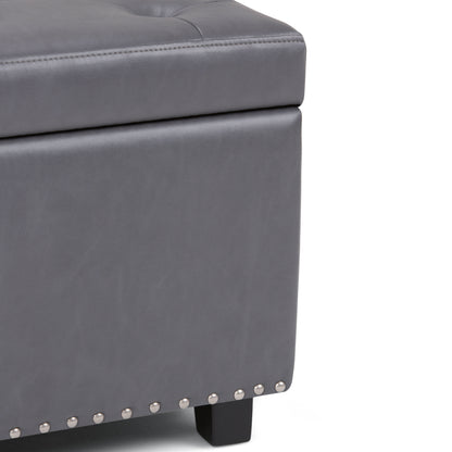Hamilton - Storage Ottoman - Stone Gray
