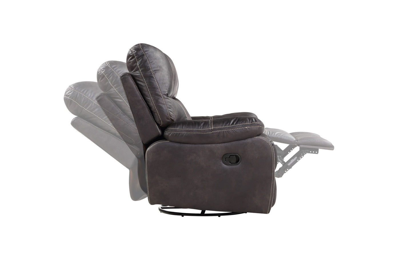 Hooper - Swivel Gliding Recliner - Gray