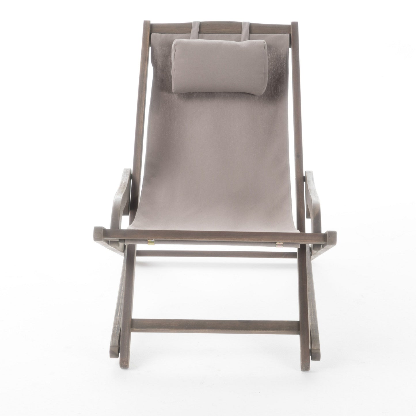 Arcadia - Outdoor Sling Chair With Pillow - Gray