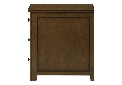 Accent End Table, Storage Drawer, Transitional - Espresso