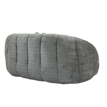 Durable Comfort High Back Bean Bag Sofa Lounger For Adults And Kids - Gray