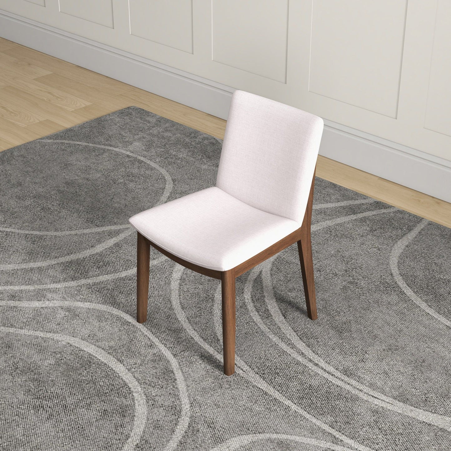Laura - Mid-Century Modern Dining Chair (Set of 2) - Beige