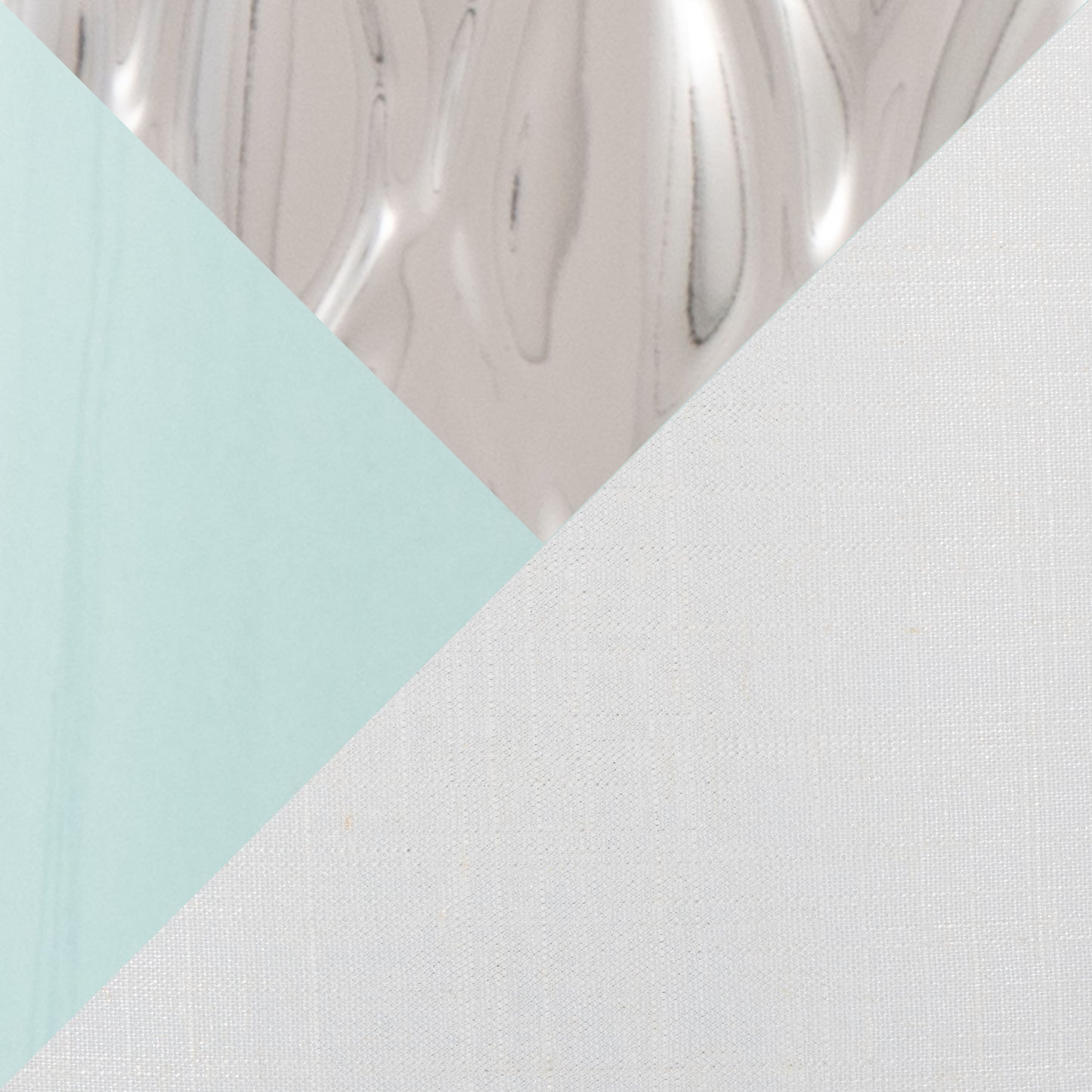 Penelope - Contemporary Table Lamp With Tiffany Blue / Silver / White