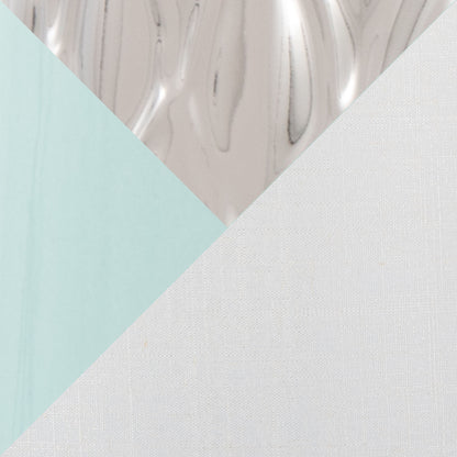 Penelope - Contemporary Table Lamp With Tiffany Blue / Silver / White