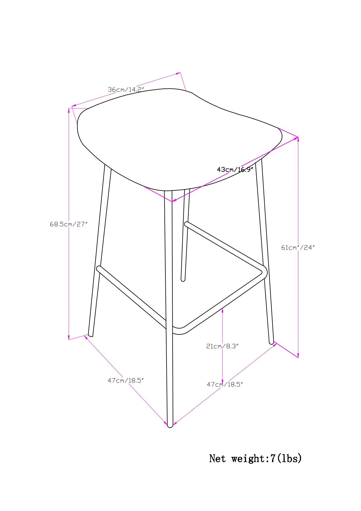 Dafney - Counter Height Stool (Set of 2) - Camel Brown