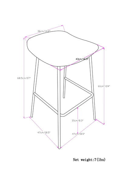 Dafney - Counter Height Stool (Set of 2) - Camel Brown