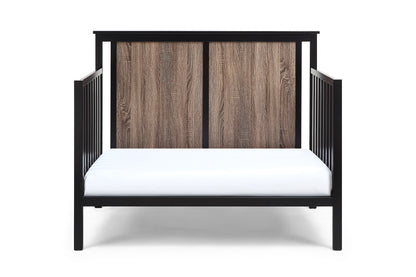 Connelly - 4 In 1 Convertible Crib - Black / Vintage Walnut