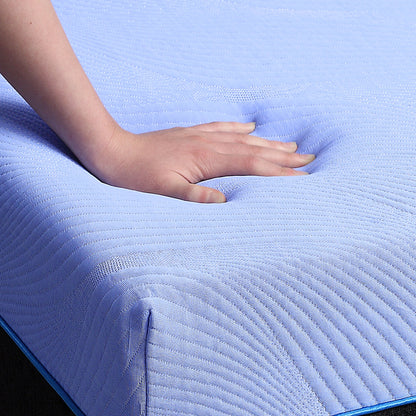 Refresh - 12" King Size Hybrid Cooling Fast Responding Latex Foam And Coil Mattress - Blue
