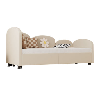 Modern Upholstered Daybed With Twin Size Bed Frames And Storage - Beige