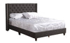 King Upholstered Transitional Bed - Black