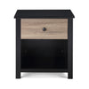 Connelly - Nightstand Black, Vintage - Walnut