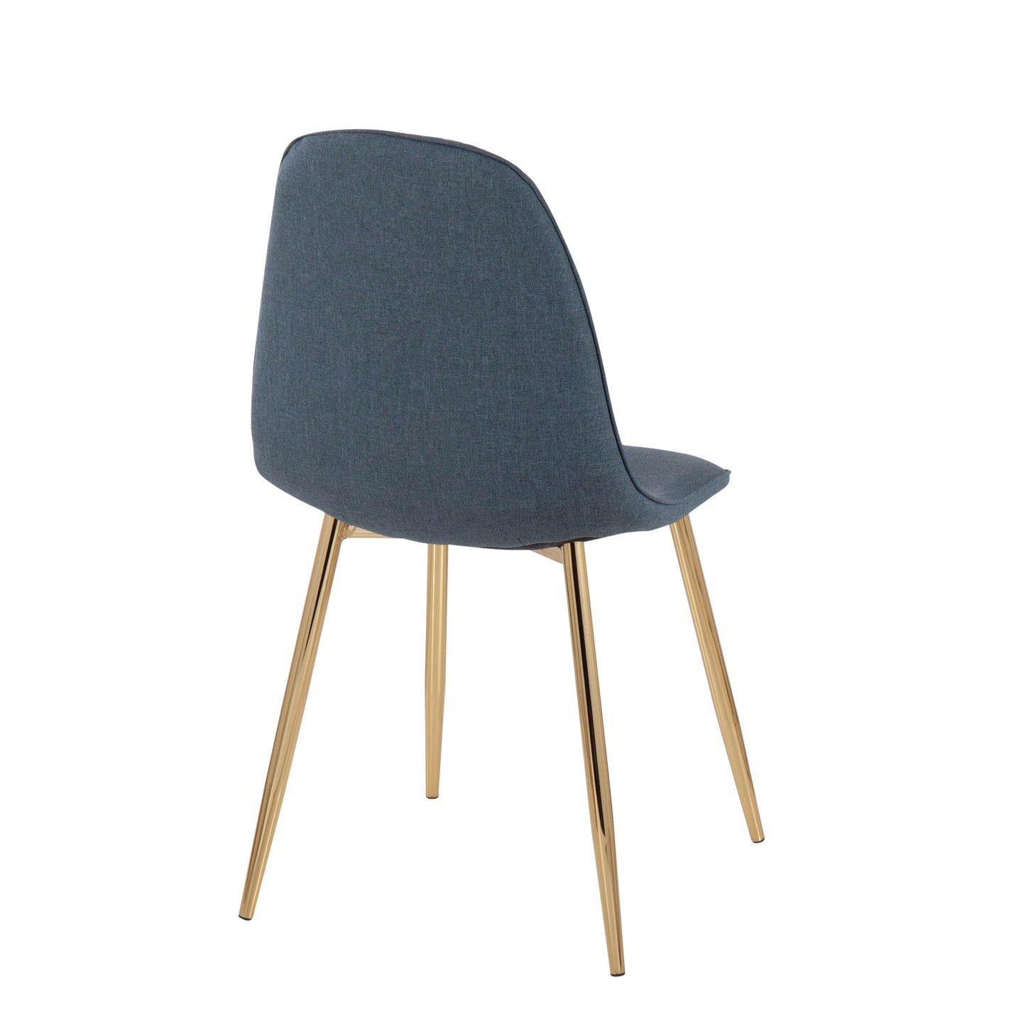 Pebble - Contemporary Chair (Set of 2) - Gold / Blue