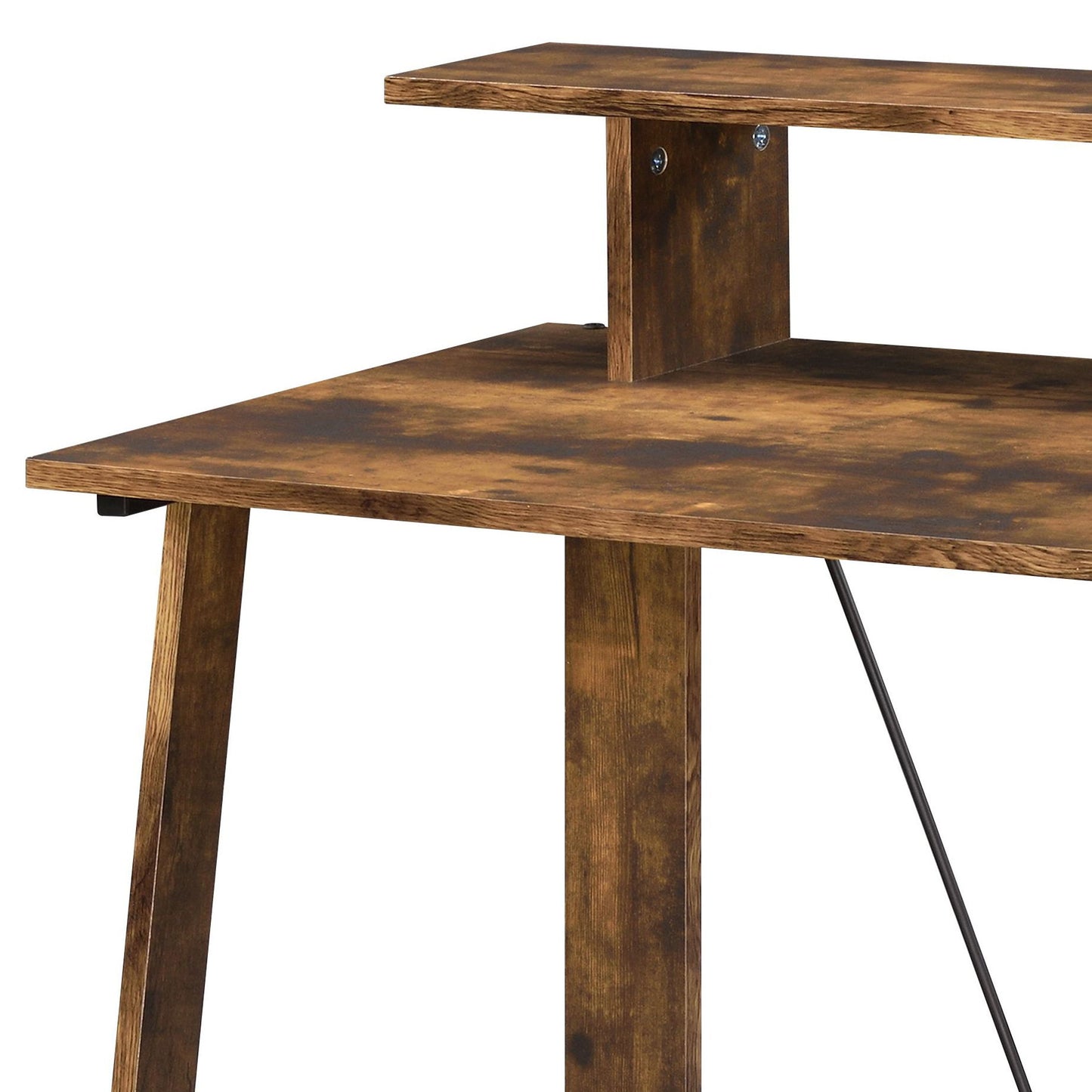 Nypho - Writing Desk - Weathered Oak / Black