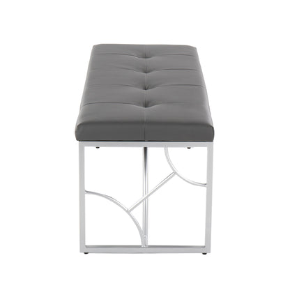 Constellation - Contemporary Bench - Silver / Gray