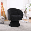 Swivel Accent Chair Armchair, Round Barrel Chair For Living Room Bedroom - Black