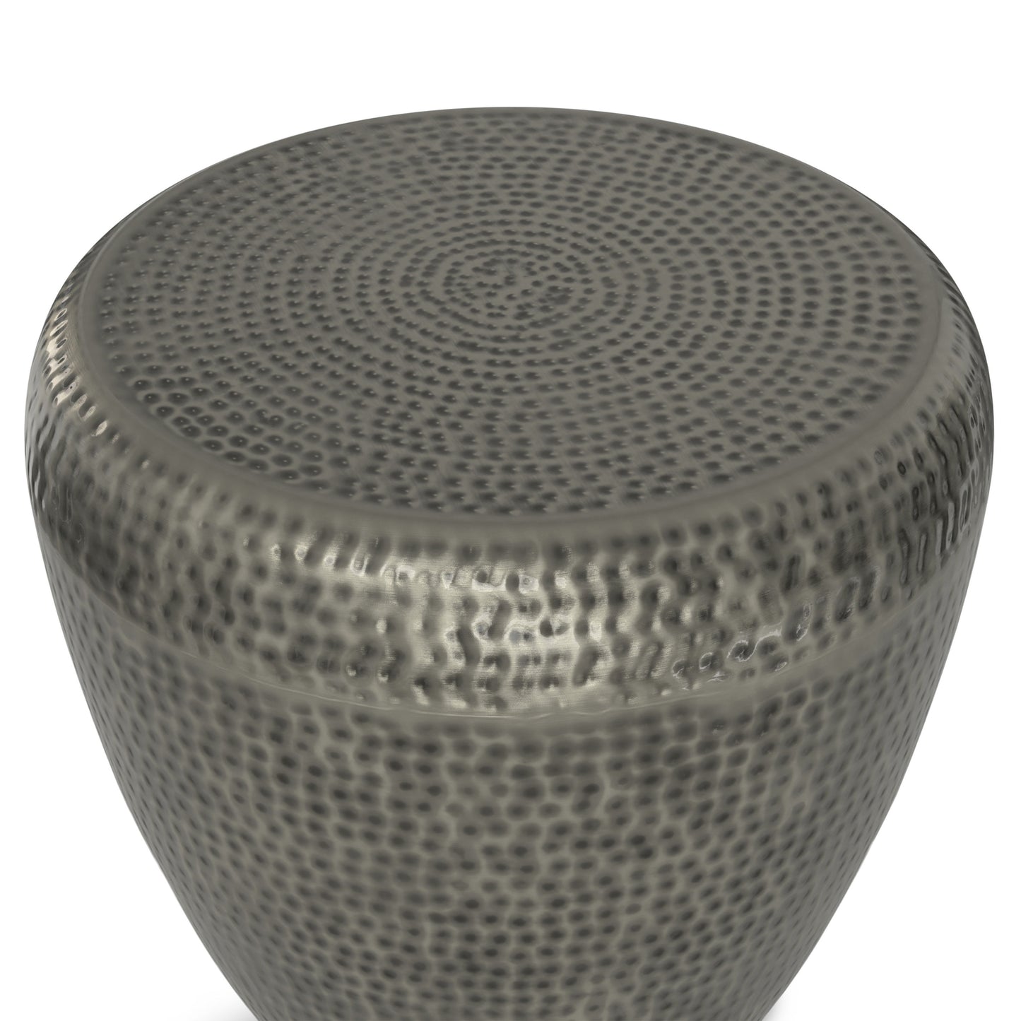Preston - Metal Side Table - Antique Silver